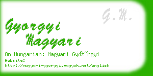 gyorgyi magyari business card